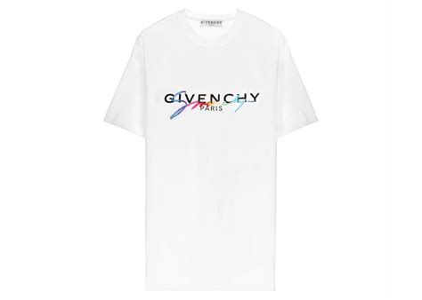 givenchy paris embroidered logo t-shirt